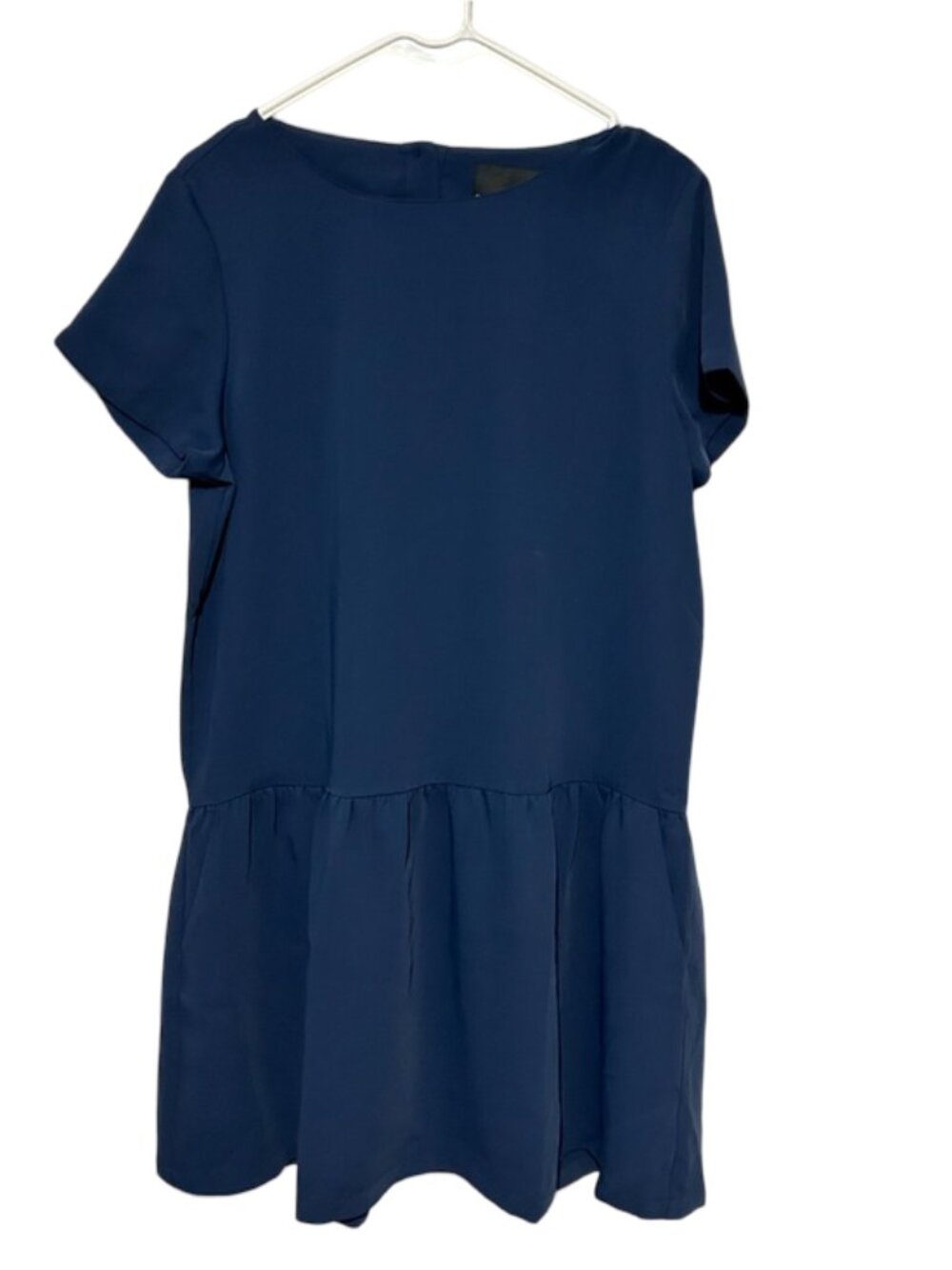 Cynthia Rowley Size 10 Navy Blue Peplum Dress